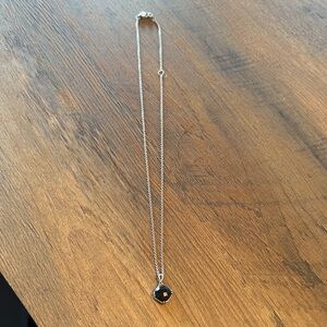 Silver and Black Onyx Necklace